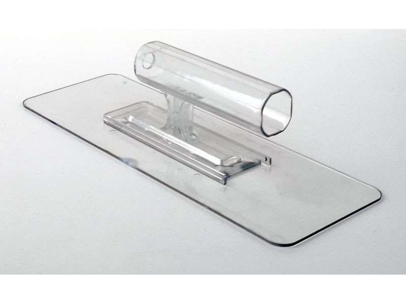 Пластиковый прозрачный шпатель(кельма) маленького размера 90 x 245 мм