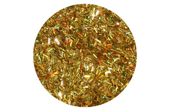 Голографический блеск золото полоска(люрекс)