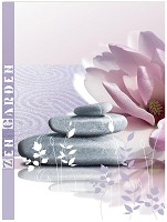 Флізелінові фотошпалери для зали у квартирі СПА 206x275 см Дзен сад у пастельних відтінках (054VEA) +клей