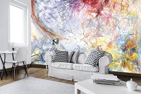 Флизелиновые фотообои 416x290 см Набросал красочную абстракцию (10006VEXXXXL) +клей