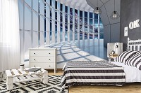 Современные 3d флизелиновые фотообои 416x254 см Вид из окна на космическую станцию (10034VEXXXL) +клей - вид 8 миниатюра