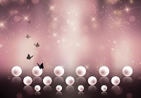 Флизелиновые фотообои на стену 416x290 см Абстрактный жемчуг на темно-розовом фоне (10058VEXXXXL) +клей - вид 1 миниатюра