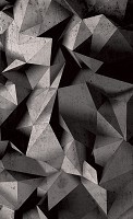 Флизелиновые фотообои Современная геометрическая абстракция 184x254 см 3Д острые углы (10091V4A)+клей