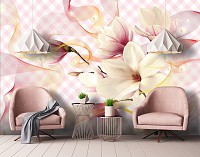 Флизелиновые фотообои цветы 312x219 см Нежная магнолия (10124VEXXL)+клей - вид 6 миниатюра