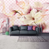 Флизелиновые фотообои цветы 312x219 см Нежная магнолия (10124VEXXL)+клей
