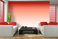 Флизелиновые фотообои 312x219 см Белый и красный градиент (10140VEXXL) +клей