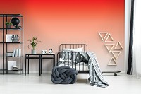 Абстракция флизелиновые фотообои 520x318 см Белый и красный градиент (10140VEXXXXXL) +клей