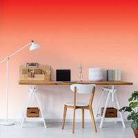 Флизелиновые фотообои абстракция 460x300 см Белый и красный градиент (10140V12) +клей