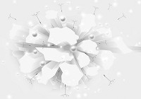 Флизелиновые фотообои 3д 416x290 см Белая абстракция с шарами на фоне стены (10150VEXXXXL) +клей - вид 1 миниатюра