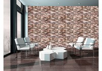 Флизелиновые фотообои кирпичная кладка стиль лофт 416x254 см Декоративные светлые камни (10183VEXXXL) +клей