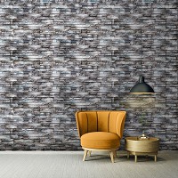 Флизелиновые фотообои в стиле лофт кирпич 254x184 см Декоративные серые камни (10184V4)+клей