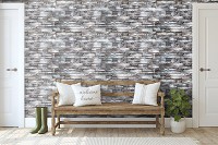 Флизелиновые фотообои под натуральный камень стиль лофт 416x254 см Декоративные серые камни (10184VEXXXL) +клей