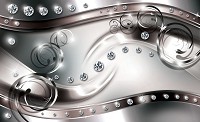Мистецтво флізелінові фотошпалери 368x254 см Лінії та діаманти (10205V8) +клей - вид 1 мініатюра