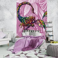 Флизелиновые фотообои звери 184x254 см Розовые скорпионы (10213V4A) +клей - вид 1 миниатюра