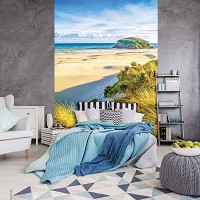 Флизелиновые фотообои природа пейзаж 3Д Ландшафт Пляж Небо Дюны 184x254 см Облака над морем (10248V4A)+клей