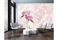 Флізелінові фотошпалери 312x219 см Квіти рожеві півонії (10295VEXXL) +клей