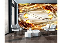 Флизелиновые фотообои 254x184 см Линии и шары (10297V4)+клей - вид 5 миниатюра