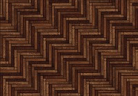 Флізелінові фотошпалери в інтер'єрі 368x254 см Дерев'яний темний паркет (10301V8) +клей - вид 1 мініатюра