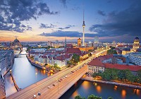 Флизелиновые фотообои город 368x254 см 3Д Панорама Берлина (10307V8)+клей - вид 1 миниатюра