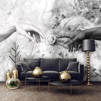 Флизелиновые фотообои искусство 416x254 см Художественная репродукция Сотворение Адама - Руки (10313VEXXXL) +клей