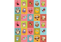 Флизелиновые фотообои в детскую 206x275 см Детские Птицы Совы (1035VEA)+клей