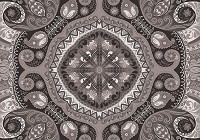 Флізелінові фотошпалери візерунки Абстракція Фольклор Етно Орнаменти 368x254 см Сіра мозаїка (10367V8)+клей - вид 1 мініатюра