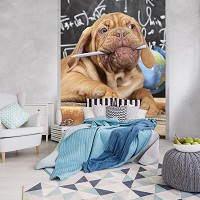 Флизелиновые 3Д фотообои домашние животные 206x275 см Собака Щенок (10430VEA)+клей - вид 6 миниатюра