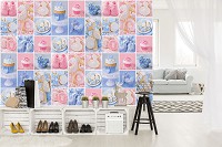 Флизелиновые фотообои на кухню 368x254 см Для детей малышей Сладкое печенье и кексы (10443V8) +клей