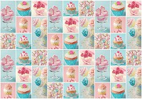 Красивые флизелиновые фотообои на кухню 312x219 см Разноцветные кексы и печенье (10446VEXXL) +клей - вид 1 миниатюра