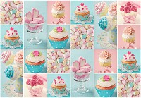 Флизелиновые фотообои для кухни 416x254 см Разноцветные кексы и зефир (10447VEXXXL) +клей - вид 1 миниатюра