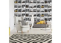 Флизелиновые фотообои в коридор Черно-белый коллаж с видами города Нью-Йорка (10464V)+клей - вид 1 миниатюра