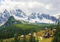 Флизелиновые фотообои с природой в интерьере 3Д горы Живописные Татры (10507V)+клей - вид 1 миниатюра