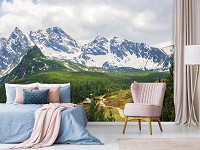 Флизелиновые фотообои с природой в интерьере 3Д горы Живописные Татры (10507V)+клей