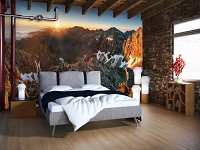 Популярные флизелиновые фотообои 3Д Природа Горы 312x219 см Восход солнца в Татрах (10509VEXXL)+клей - вид 7 миниатюра