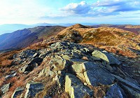 Готові флізелінові фотошпалери 3Д Природа 254x184 см Гори Бещади (10510V4)+клей - вид 1 мініатюра