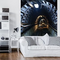 3 д флизелиновые фотообои 184x254 см Старый заброшенный туннель (10614V4A) +клей