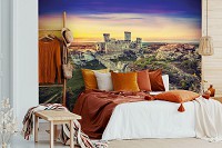 Флизелиновые фотообои 3Д Пейзаж Природа Руины замка на холме (10615V)+клей