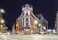 Флизелиновые фотообои в коридор 416x254 см 3Д Ночная улица Катовице - польский город (10616VEXXXL) +клей - вид 1 миниатюра