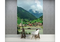 Лето природа флизелиновые фотообои 184x254 см Озеро Узунгель в Турции (1064V4A)+клей