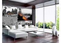 Флизелиновые фотообои на всю стену 368x254 см Комиксы Города Нью Йорк (10675V8) +клей