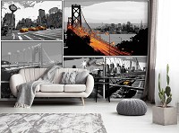 Флізелінові фотошпалери міст 416x290 см Комікси Міста Нью Йорк (10675VEXXXXL) +клей