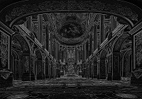 Флизелиновые фотообои 460x300 см Бальный черный зал в Версале (10689V12) +клей - вид 1 миниатюра