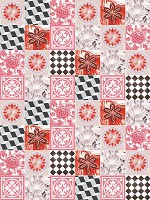 Флизелиновые фотообои Квадраты 184x254 см Мозаика Розовая Плитка (10703V4A)+клей - вид 1 миниатюра