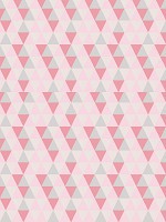Флизелиновые фотообои геометрия в детскую 184x254 см Розовые треугольники (10728V4A)+клей - вид 1 миниатюра