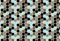 Геометрія на флізелінових фото шпалерах Шестикутна абстрактна мозаїка (10730V)+клей - вид 1 мініатюра