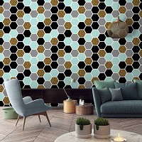Геометрия на флизелиновых фото обоях Шестиугольная абстрактная мозаика (10730V)+клей