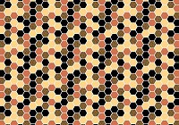 Флизелиновые фотообои геометрия 520x318 см Шестиугольная желтая мозаика (10732VEXXXXXL) +клей - вид 1 миниатюра