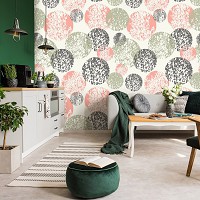 Флизелиновые фотообои в интерьере 416x290 см Мозаика узор из шаров (10735VEXXXXL) +клей