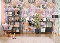 Флизелиновые фотообои абстракция 520x318 см Мозаика узор из красочных кругов (10736VEXXXXXL) +клей