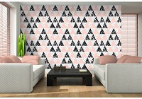 Флизелиновые фотообои 416x290 см Мозаика узор из треугольников (10739VEXXXXL) +клей